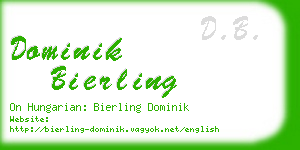 dominik bierling business card